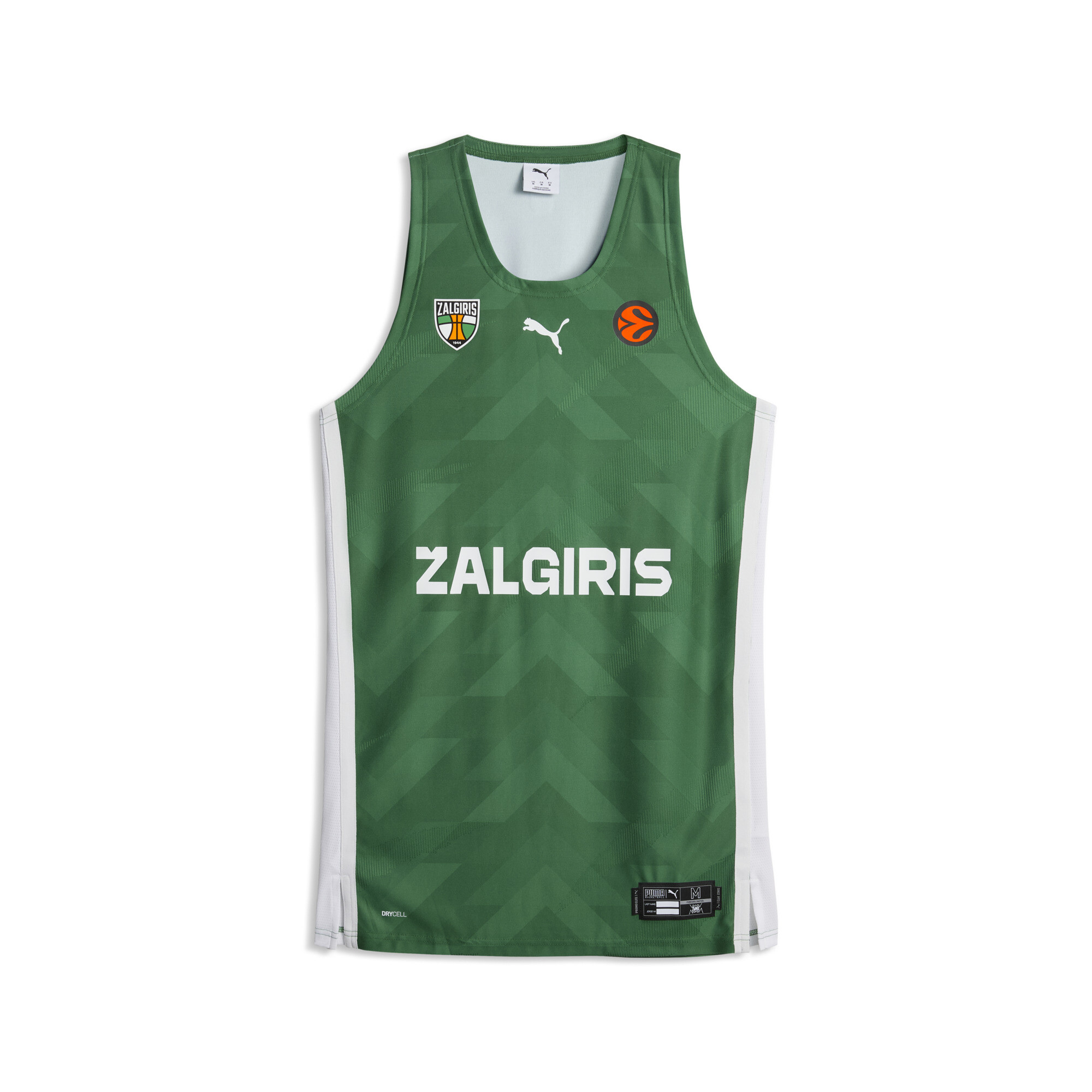PUMA Žalgiris Kaunas Basketball-Heimtrikot Herren, Accessoires, Grün, XS