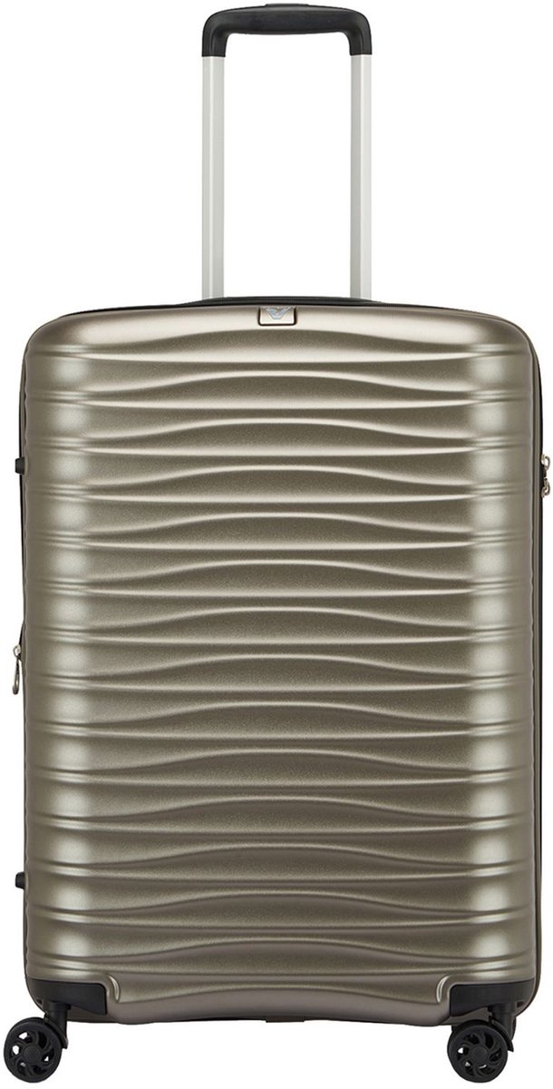 Roncato Wave Dlx Mittelgroßer Koffer 65 Cm Erweiterbar - Champagne