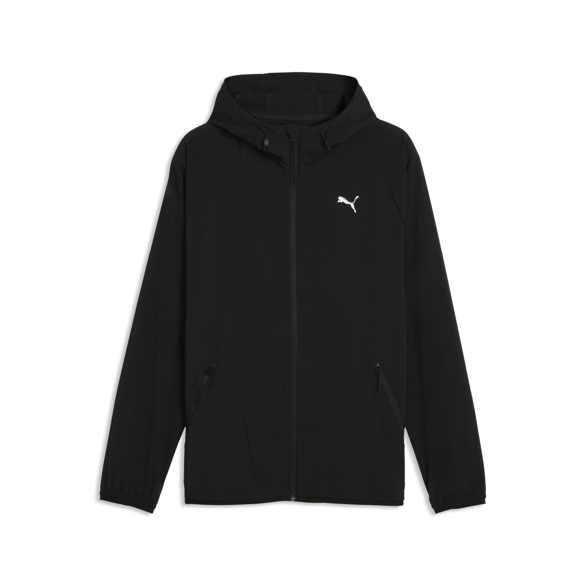 PUMA PWRTRAIN Stretch Gewebte Jacke mit Reißverschluss Herren, Kleidung, Schwarz, XL