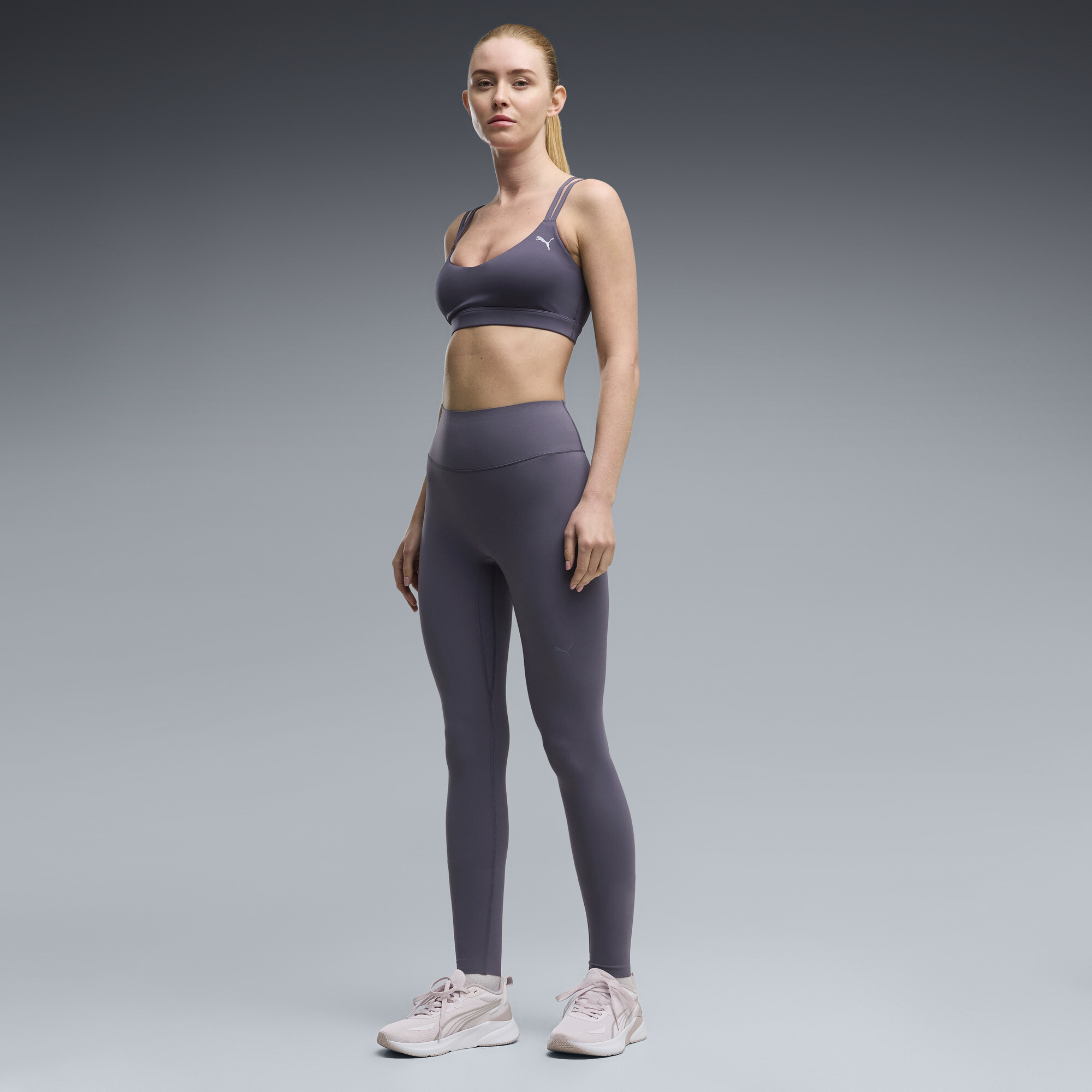 PUMA SHAPELUXE High-Waist-Trainingsleggings Damen, Kleidung, Grau, XL