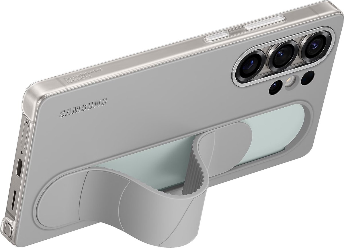Hülle für Samsung Galaxy S25 Ultra mit Standgriff Grau