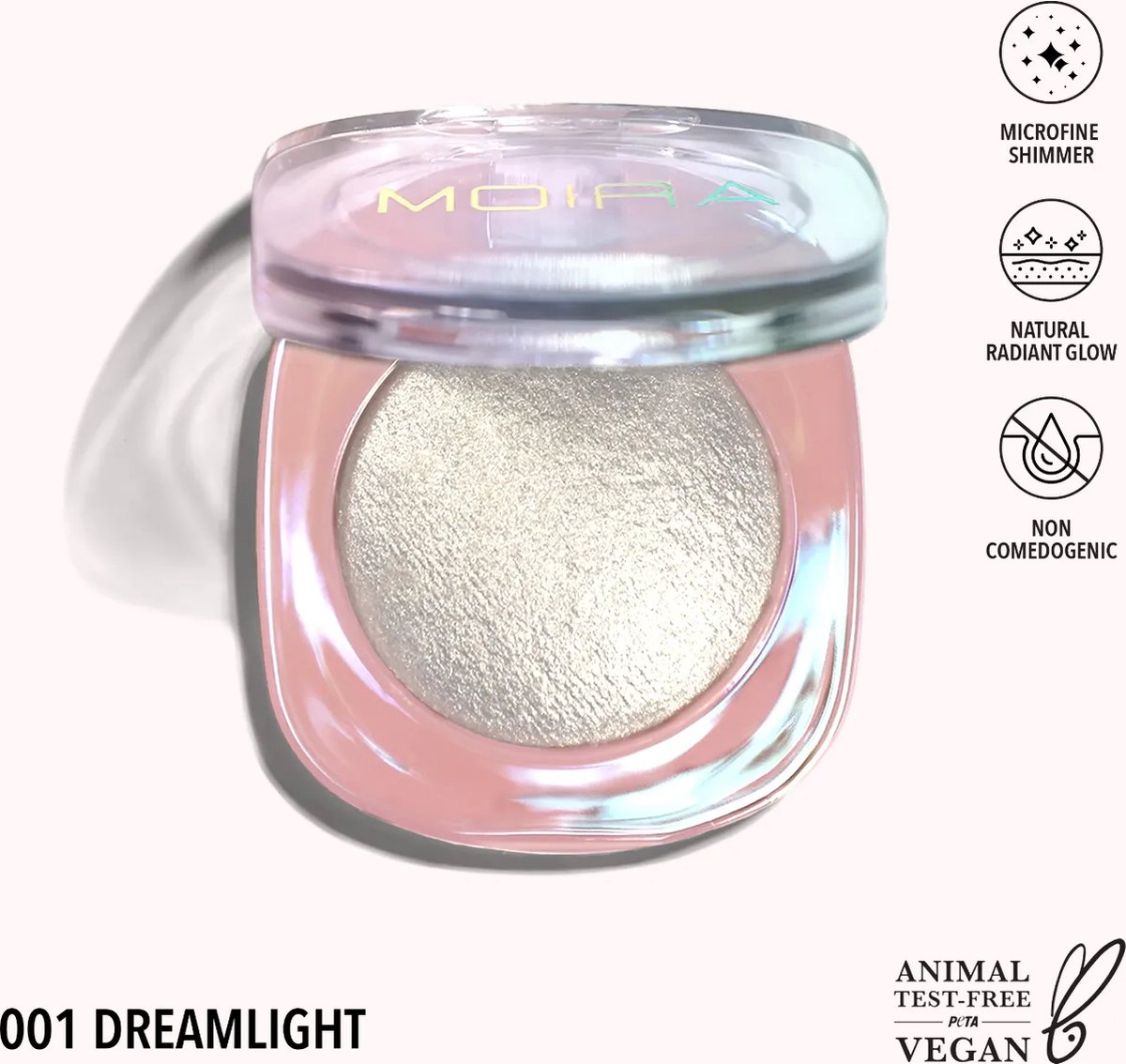 Moira Beauty, Dreamlight Highlighter, 01 Dreamlight, 3g (0,11 Unzen)