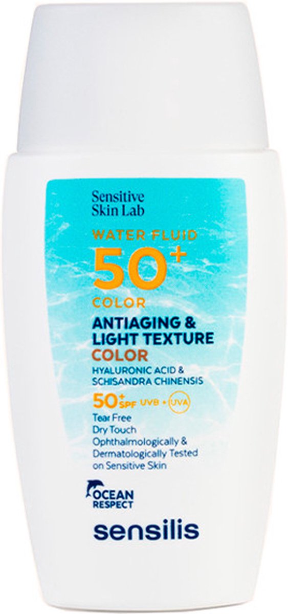 Sonnenschutzcreme - Sensilis - Water Fluid Color - LSF 50+ - 40ml - Ultraleicht und mattierend