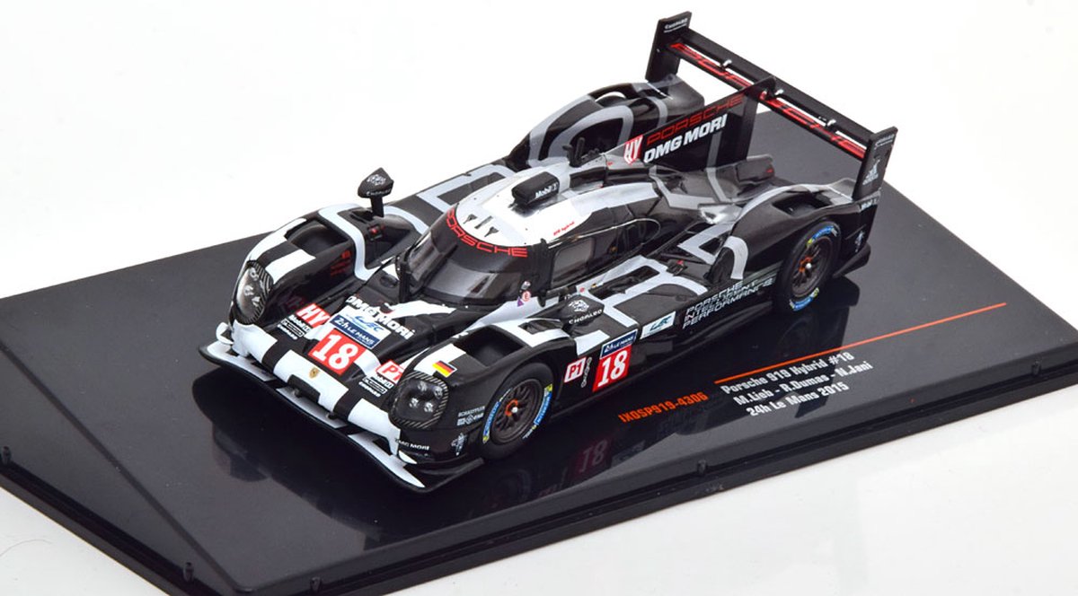 Porsche 919 Hybrid #18 5th 24h LeMans 2015 Lieb Dumas Jani 1:43 Ixo