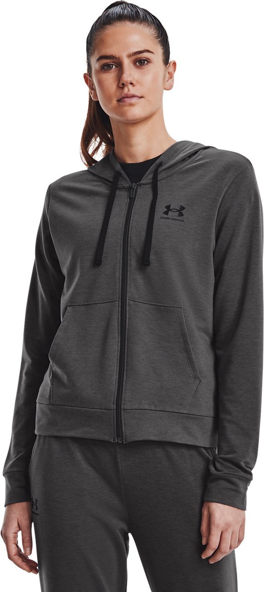 Damen-Sweatshirt mit Fleece-Kapuze und Reißverschluss Under Armour Rival