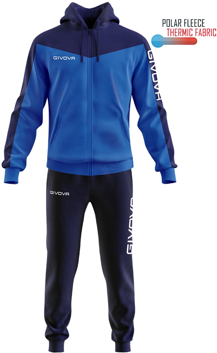 Trainingsanzug mit Fleece-Kapuze Givova Roma