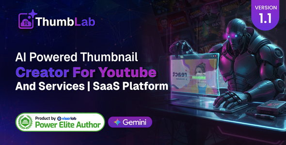 ThumbLab - AI Powered Thumbnail Creator For Youtube And Services | SaaS Platform
