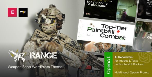Range - Weapon Shop & Gun Store WordPress Theme