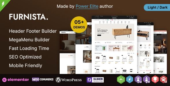 Furnista – Furniture Store and Home Decor Interior WooCommerce Theme