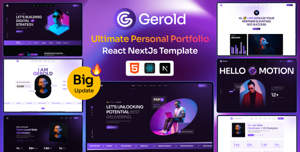 Gerold – Personal Portfolio React NextJs Template<span class="gpld-real-date-source" style="display:none !important;">Feb 4, 2026</span>