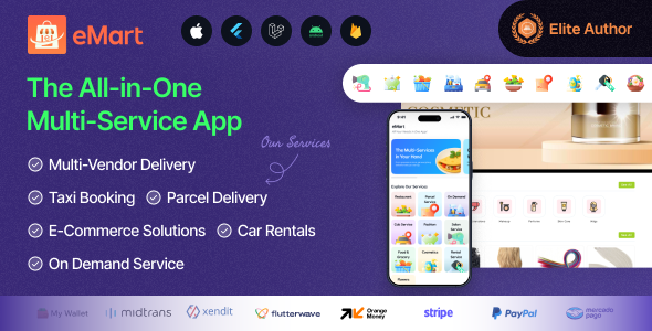 eMart | Multivendor Food, On-demand, eCommerce, Parcel, Taxi Booking, Car Rent App with Admin & Web<span class="gpld-real-date-source" style="display:none !important;">Feb 10, 2026</span>