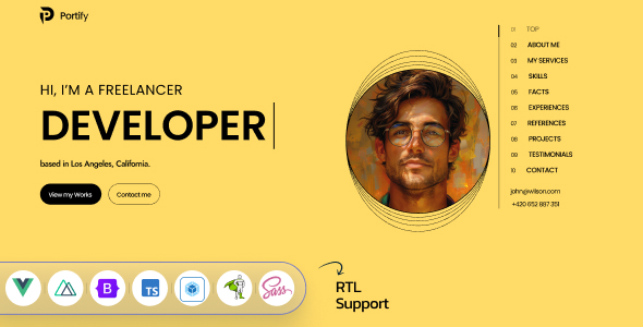 Portify – Personal Portfolio Vue Nuxt JS Template<span class="gpld-real-date-source" style="display:none !important;">Feb 4, 2026</span>