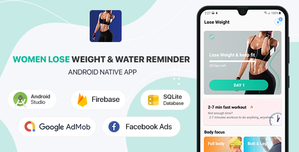 Women Lose Weight & Water Reminder – Android (Kotlin)<span class="gpld-real-date-source" style="display:none !important;">Feb 10, 2026</span>