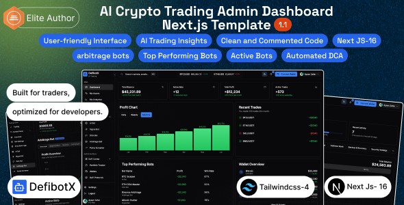 DefibotX – AI Crypto Trading Admin Dashboard Next.js Template<span class="gpld-real-date-source" style="display:none !important;">Feb 4, 2026</span>