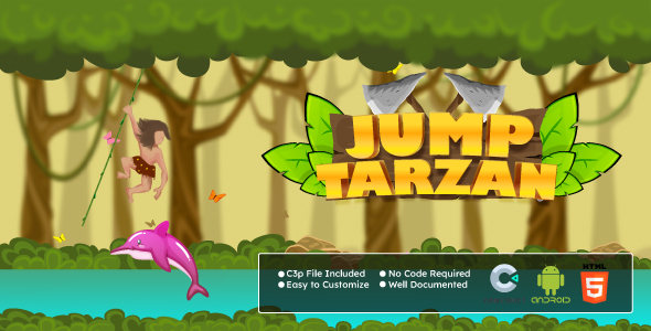 Jump Tarzan Game: Arcade Platformer Game (HTML5 & Android) | Construct 3<span class="gpld-real-date-source" style="display:none !important;">Feb 6, 2026</span>