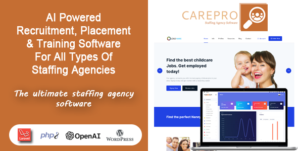 CarePro AI Recruitment Software Interface