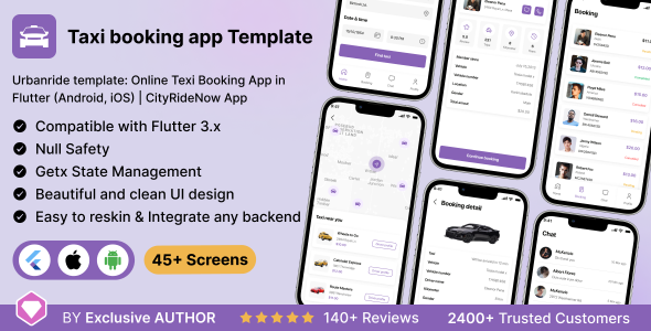Urbanride template: Online Texi Booking App in Flutter (Android, iOS) | CityRideNow App<span class="gpld-real-date-source" style="display:none !important;">Feb 10, 2026</span>