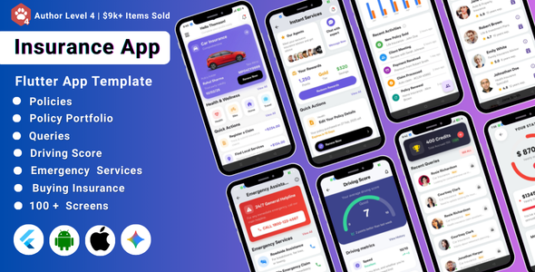 AI-Powered Insurance Agency Flutter App Template | Policy Management | Claims | Insurance App<span class="gpld-real-date-source" style="display:none !important;">Feb 10, 2026</span>