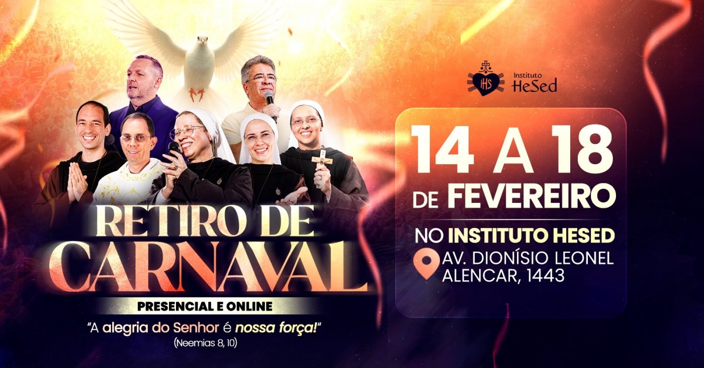 Retiro de Carnaval Instituto Hesed - 14 a 18/02