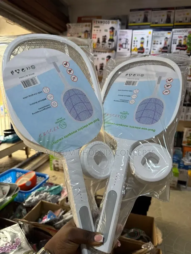 ORIGINAL RECHARGEABLE DUAL USE MOSQUITO KILLER BAT SWATTER