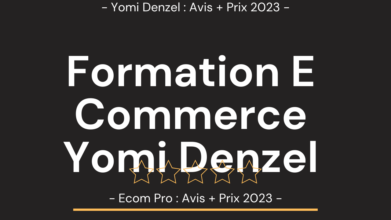 Formation E Commerce Yomi Denzel