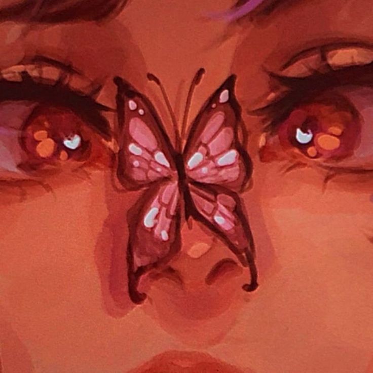Butterfly Across the Face: A Warm Digital Portrait Review visual reference