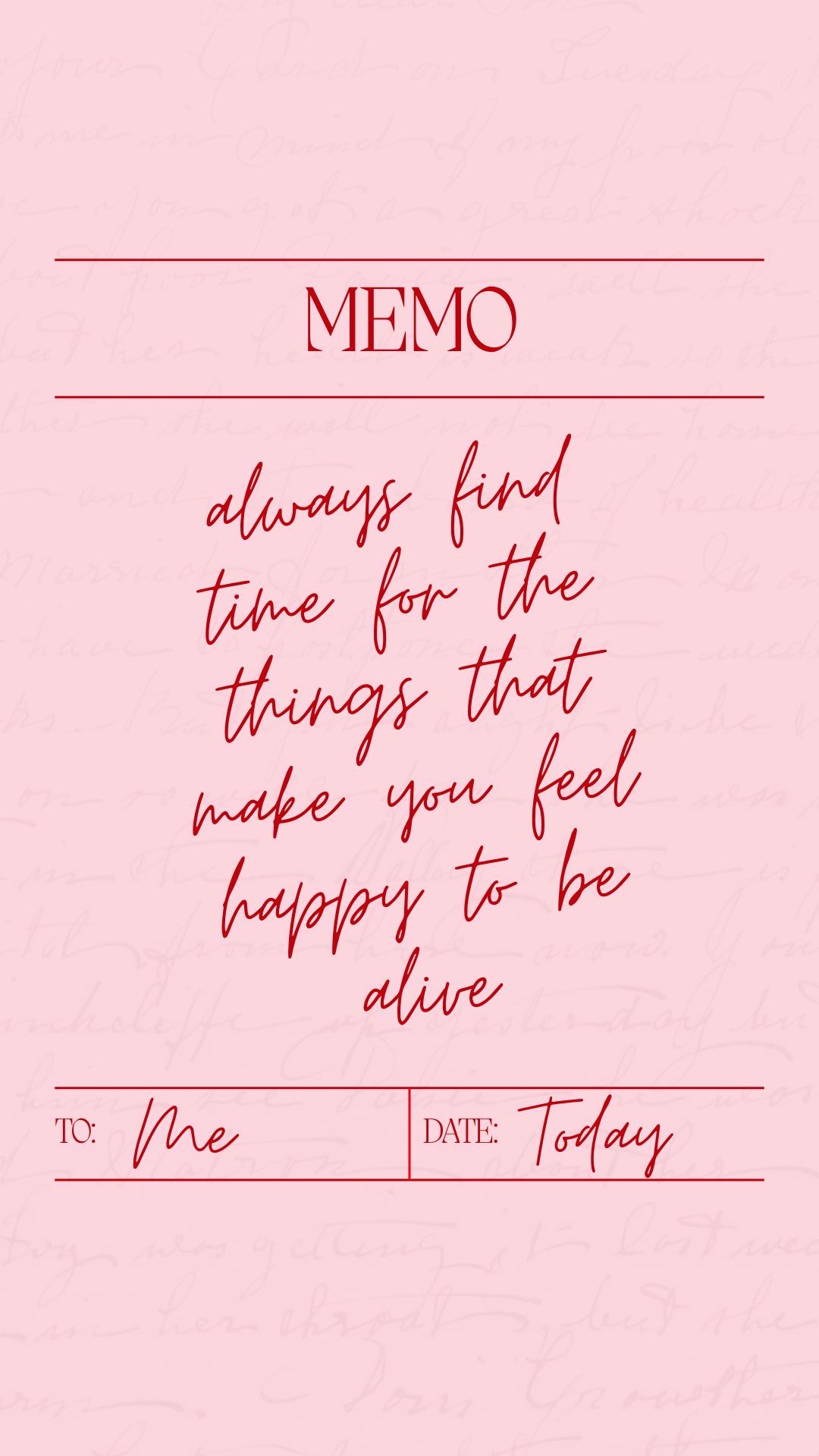 “Always Find Time”: A Pink Memo About Protecting What Matters visual reference
