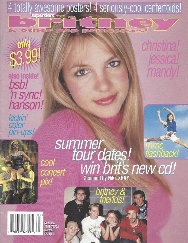 Britney Pop Magazine Cover: Y2K Celebrity Editorial Design visual reference