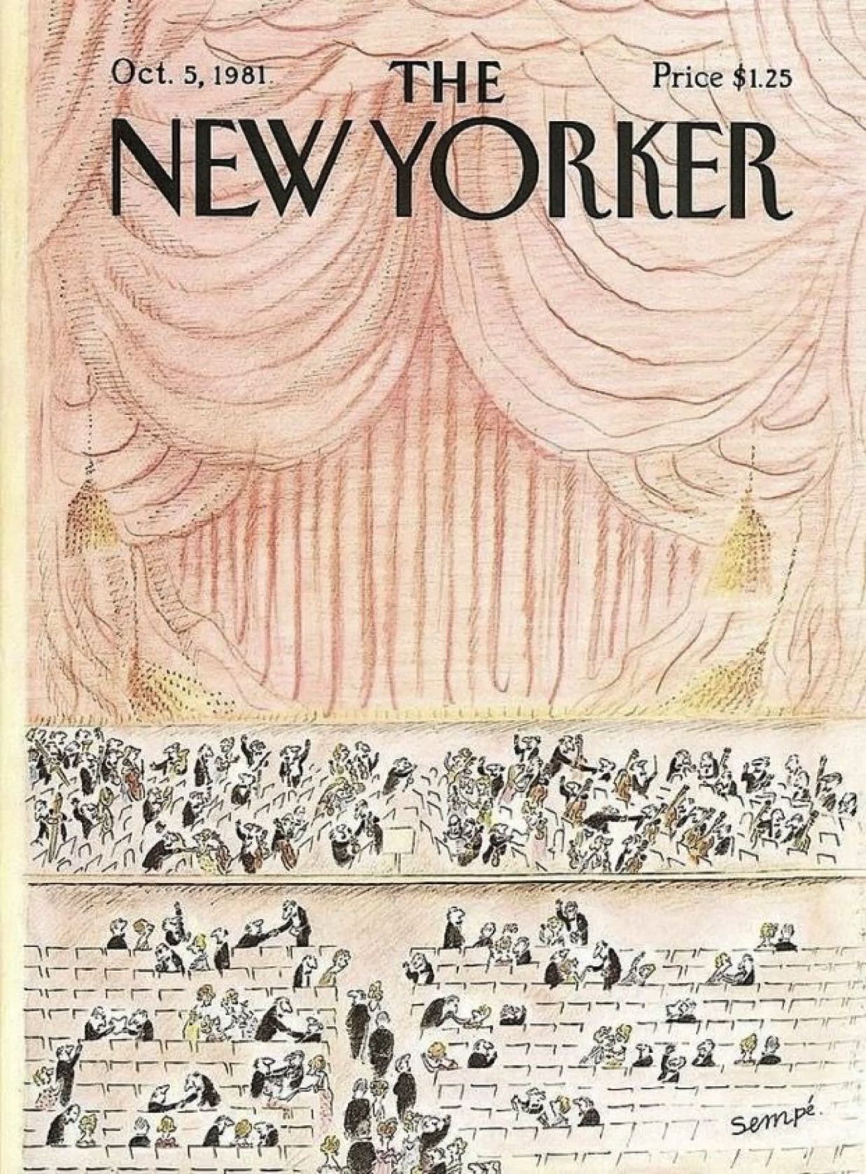 Revisiting a Vintage Theater Magazine Cover as Editorial Art visual reference
