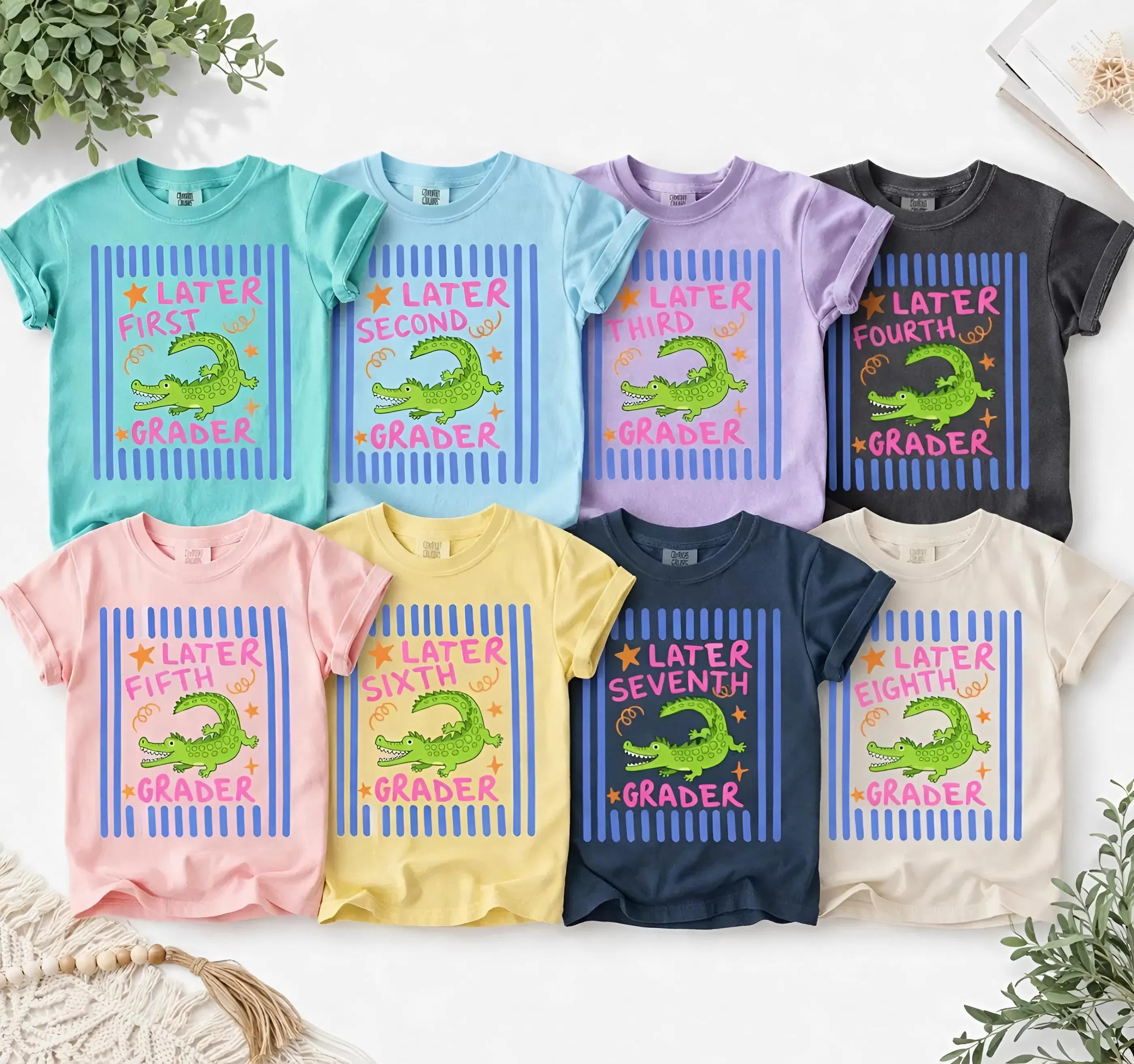 Later Gator Last Day Of School Shirt ‚Äì 1st-8th Grade Youth Tee, Cute End Of School Year Shirt,Student Outfit, Fun Summer Break Shirt