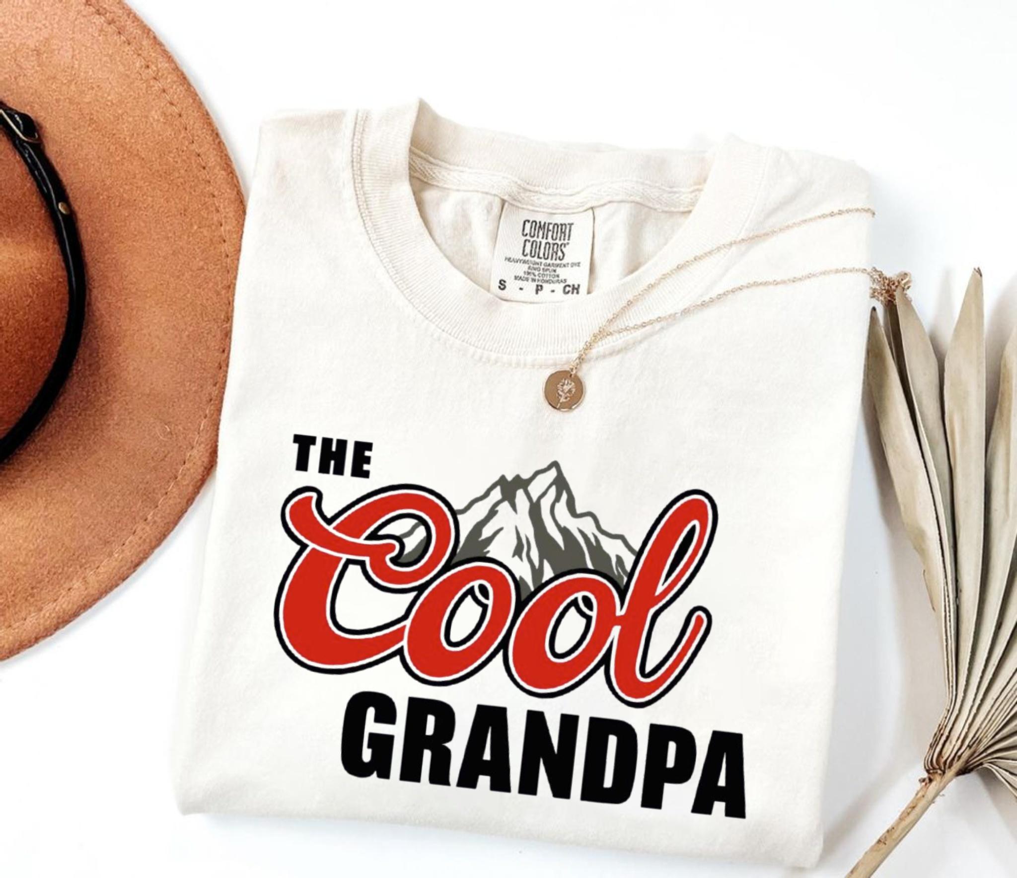 The Cool Grandpa Shirt, Fathers Day Gift For Papa, Cool Grandfather Club T-Shirt, Granddad Tee, Papa Gift From Grandkids, Unisex Casual Clothing