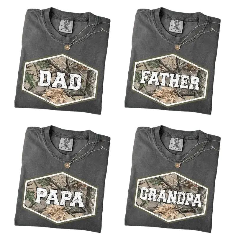 Vintage Hunting Camo Dad Shirt, Retro Western Daddy Camouflage Graphic Tee, Father’s Day Gift for Hunting Dad Men – DarkFlex