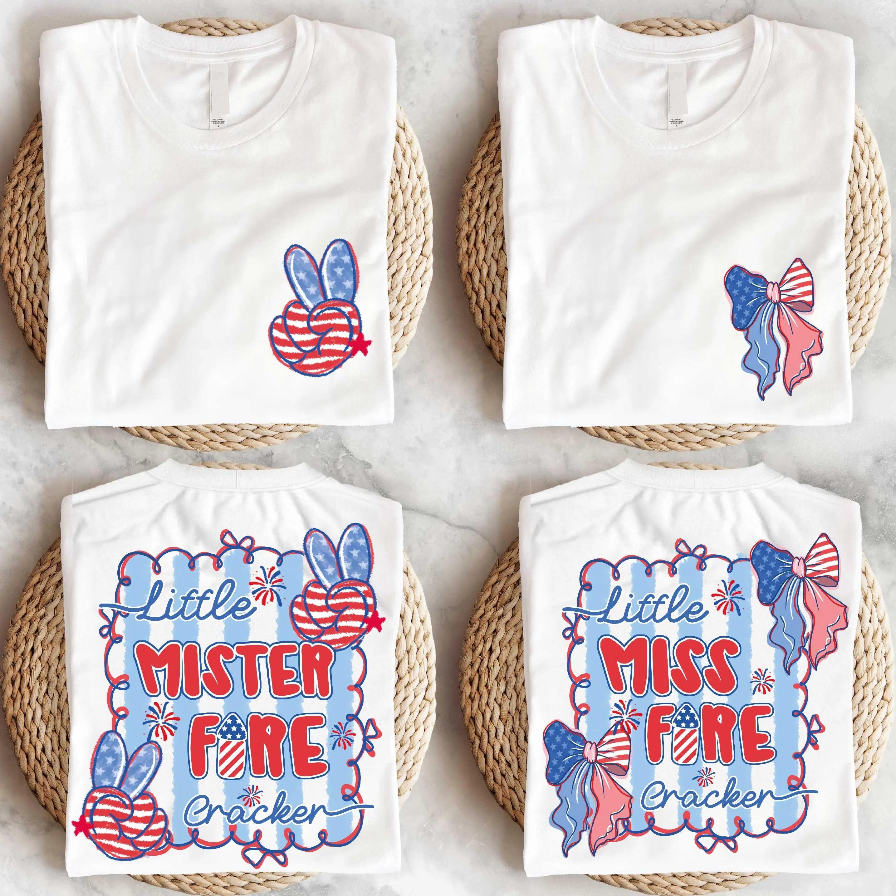 Firecracker Couple Shirt, Mrs Mr Firecracker Shirt, 4th July Youth Shirt, 4th of Coquette Shirt, Americans Birthday Youth Shirt
