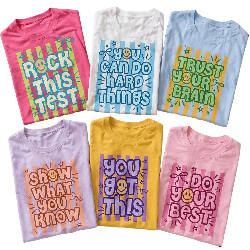 Test Day T-Shirt, Cute Matching State Testing Day Teacher Team Tee, Testing Coordinator Shirt, Funny School Testing Week Graphic Tee, Teacher Motivation Back To School Gift – DPCLICK