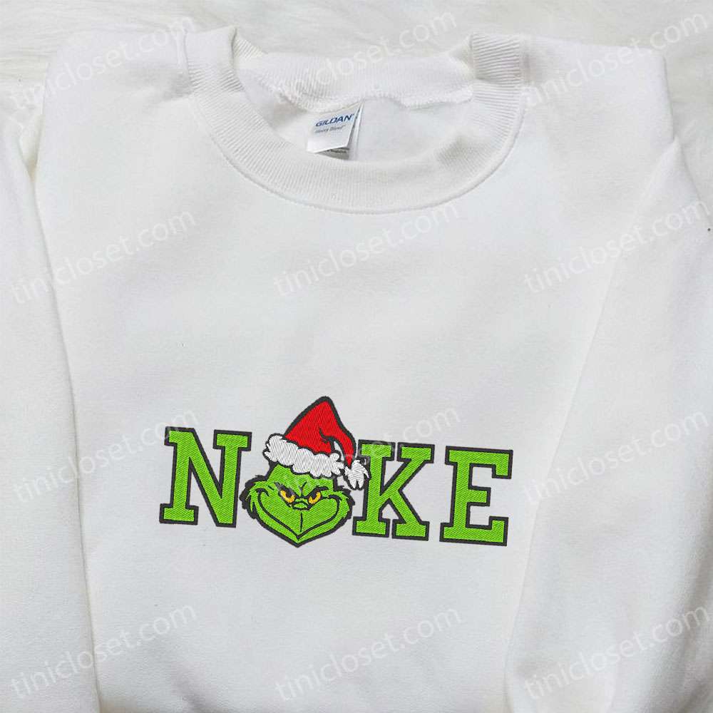 Grinch Christmas Embroidered Shirt, Movie Embroidered Shirt, Best Christmas Gift Ideas