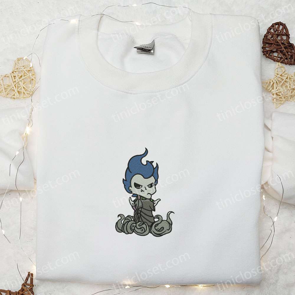 Hercules Hades Halloween Embroidered Sweatshirt, Disney Halloween Family Shirts, Spirit Halloween T-shirts