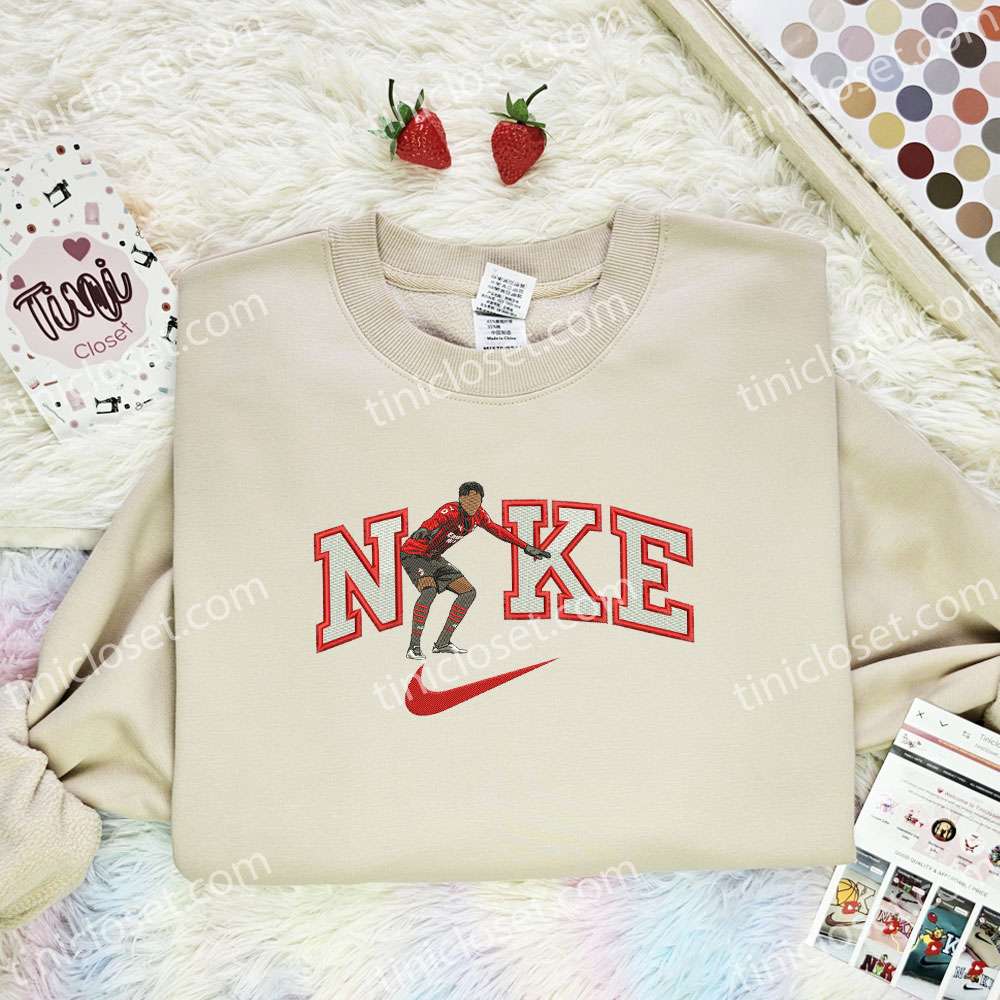 Rafael Leao x Nike Embroidered Shirt, Celebrity Embroidered Hoodie