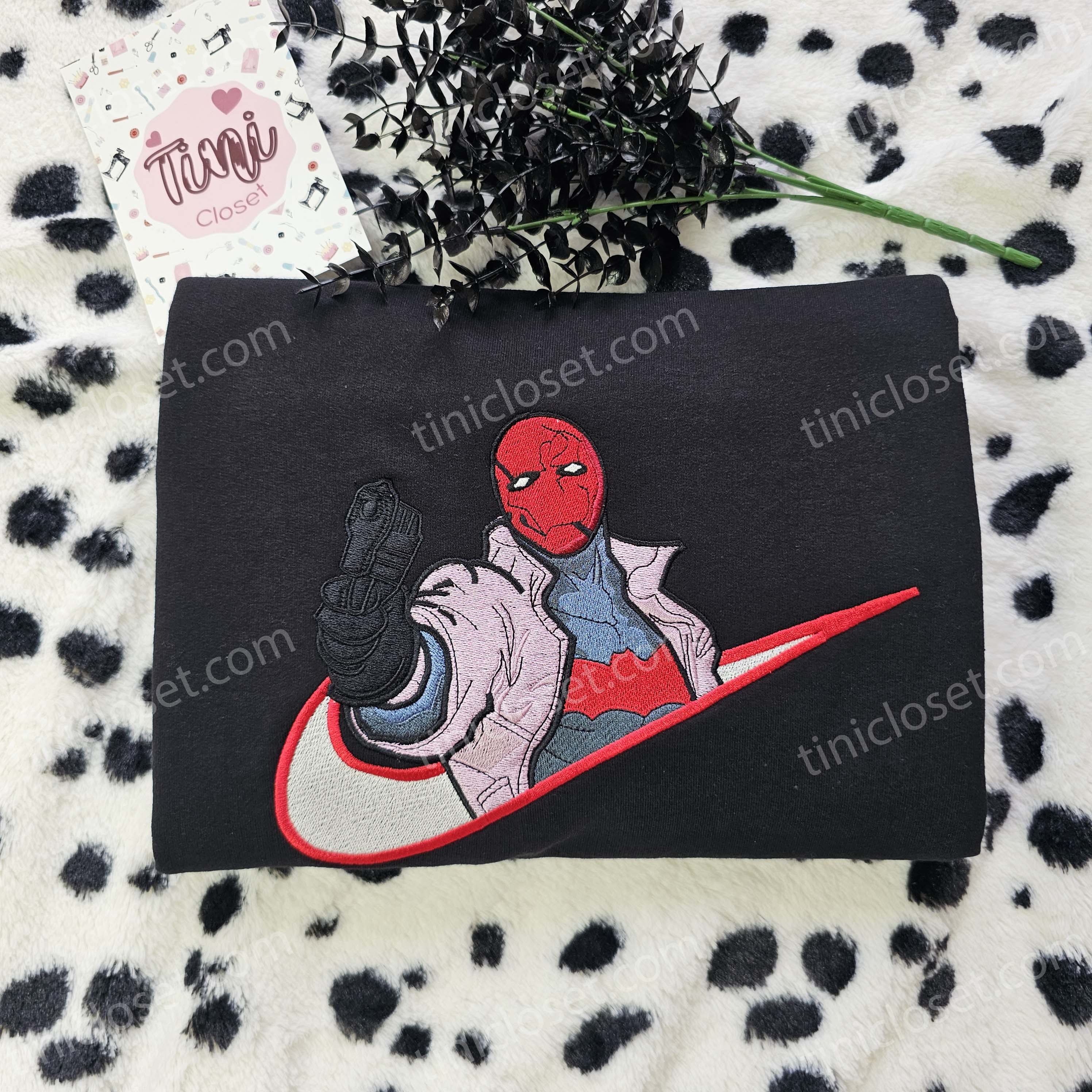 Red Hood DC Characters Embroidered Shirt