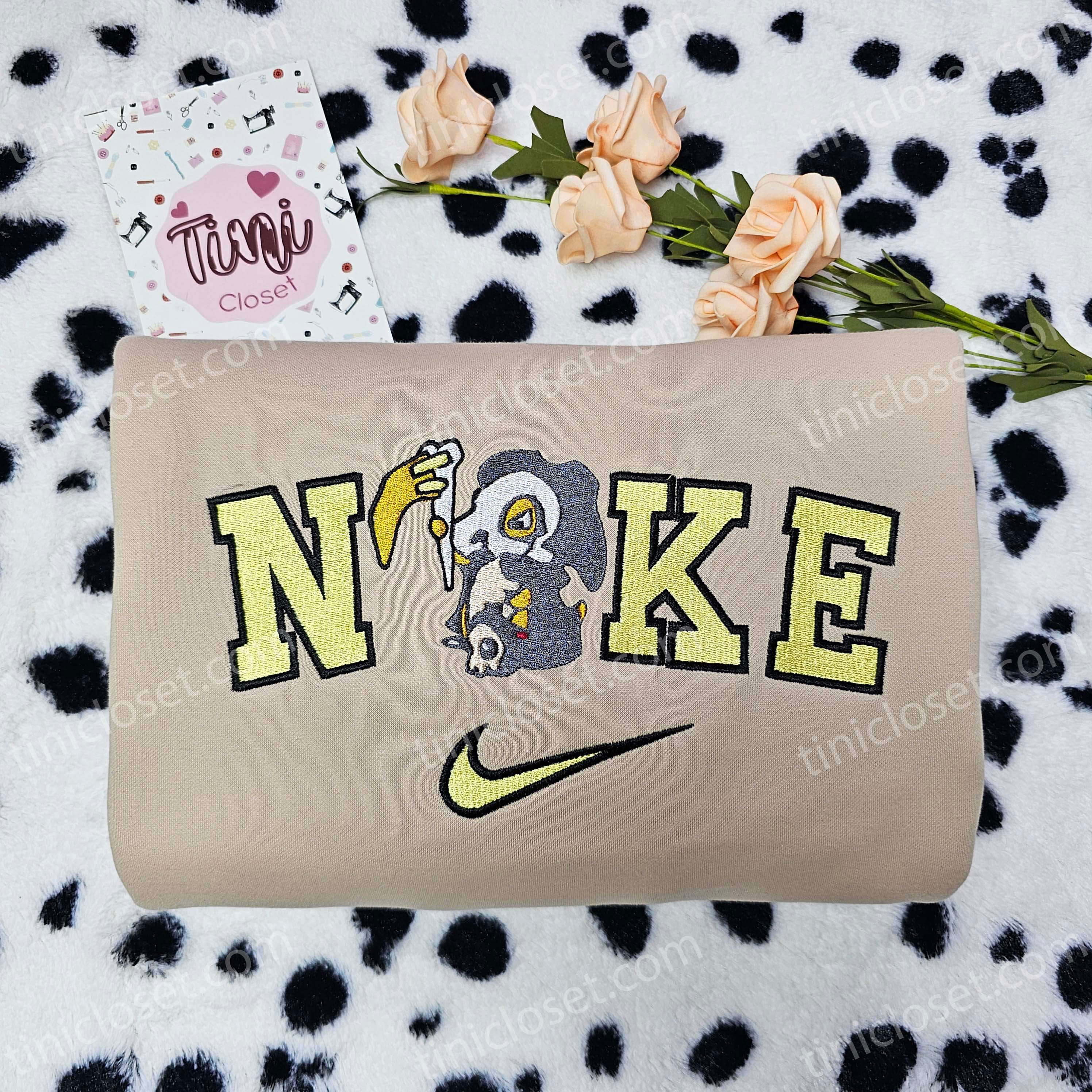 Cubone As Grim Reaper Pokemon Anime Halloween Embroidered Shirt