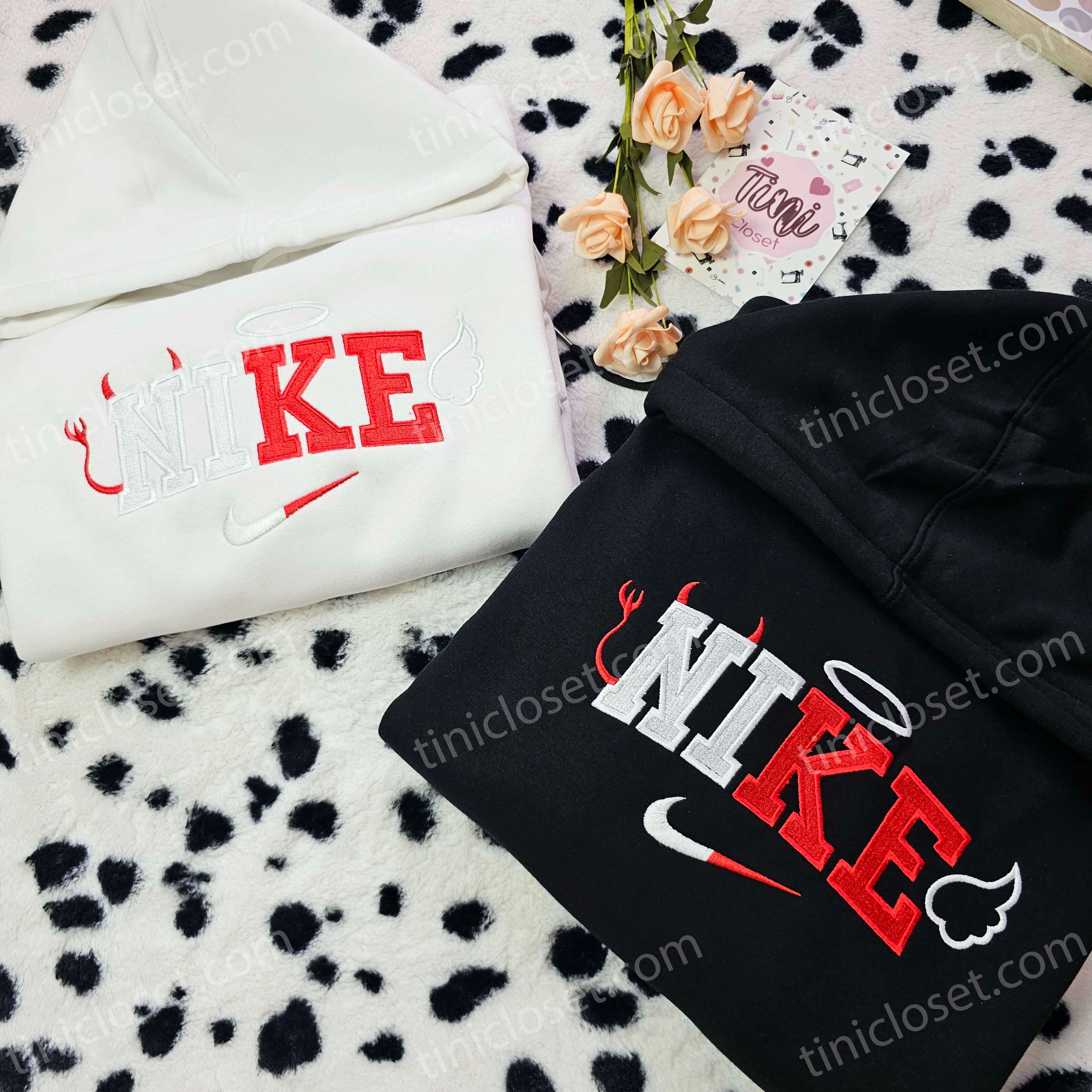 Devil And Angel Brand Logo Embroidered Shirt