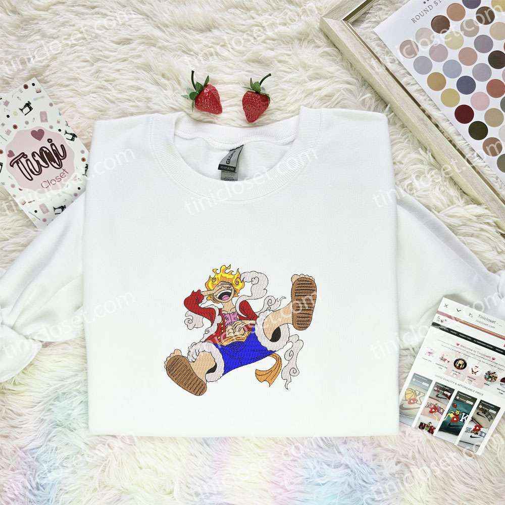 Luffy Laugh One Piece Anime Embroidered Shirt