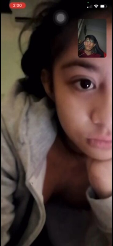 CUTE & SHY YOUNG GIRLFRIEND STRIPPING TO FULL NUDITY FOR HER BOYFRIEND ON VIDEO CALL