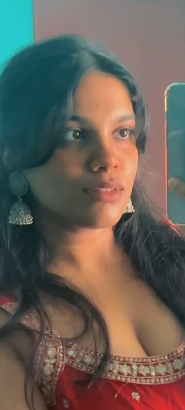 Desi girl sucking own boobs