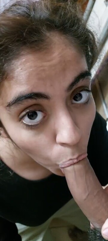 Horny Babe Sucking Dick