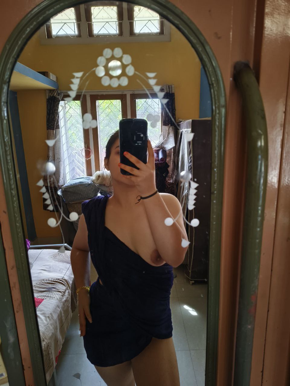 Adorable, attractive girl flaunting her enormous breasts multitab video