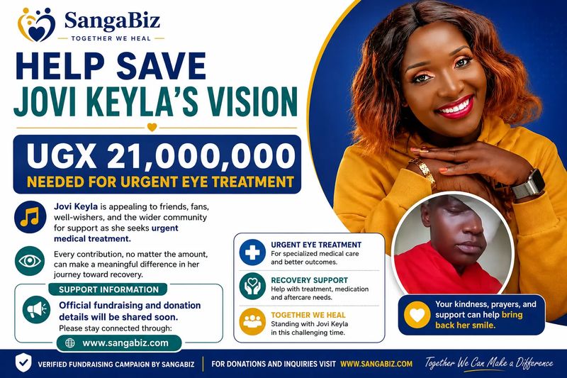 Jovi Keyla Appeals for Support to Raise UGX 21 Million for Urgent Eye Treatment