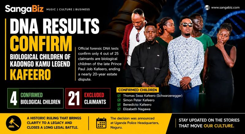 DNA Results Confirm Biological Children of Kadongo Kamu Legend Kafeero