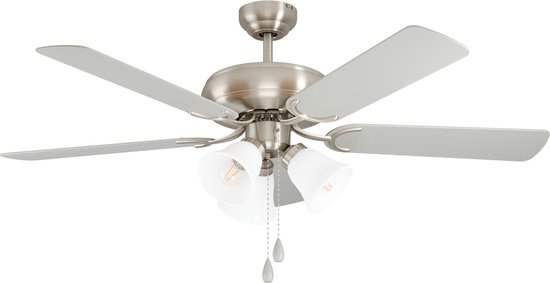 EGLO Las Palmas plafondlamp met ventilator 132cm grijs