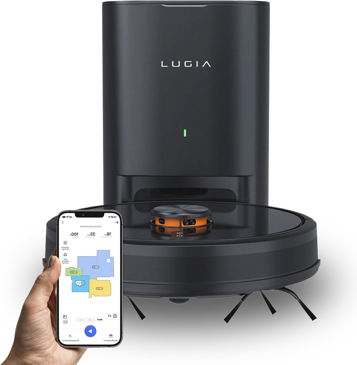 Lugia G7 Robotstofzuiger met Dweilfunctie - Robotstofzuiger met Laadstation -… (refurbished)