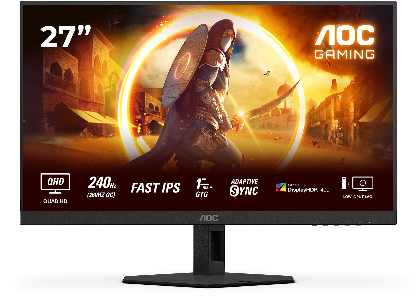AOC Q27G4ZR 27  Quad-HD 260Hz IPS Gaming Monitor